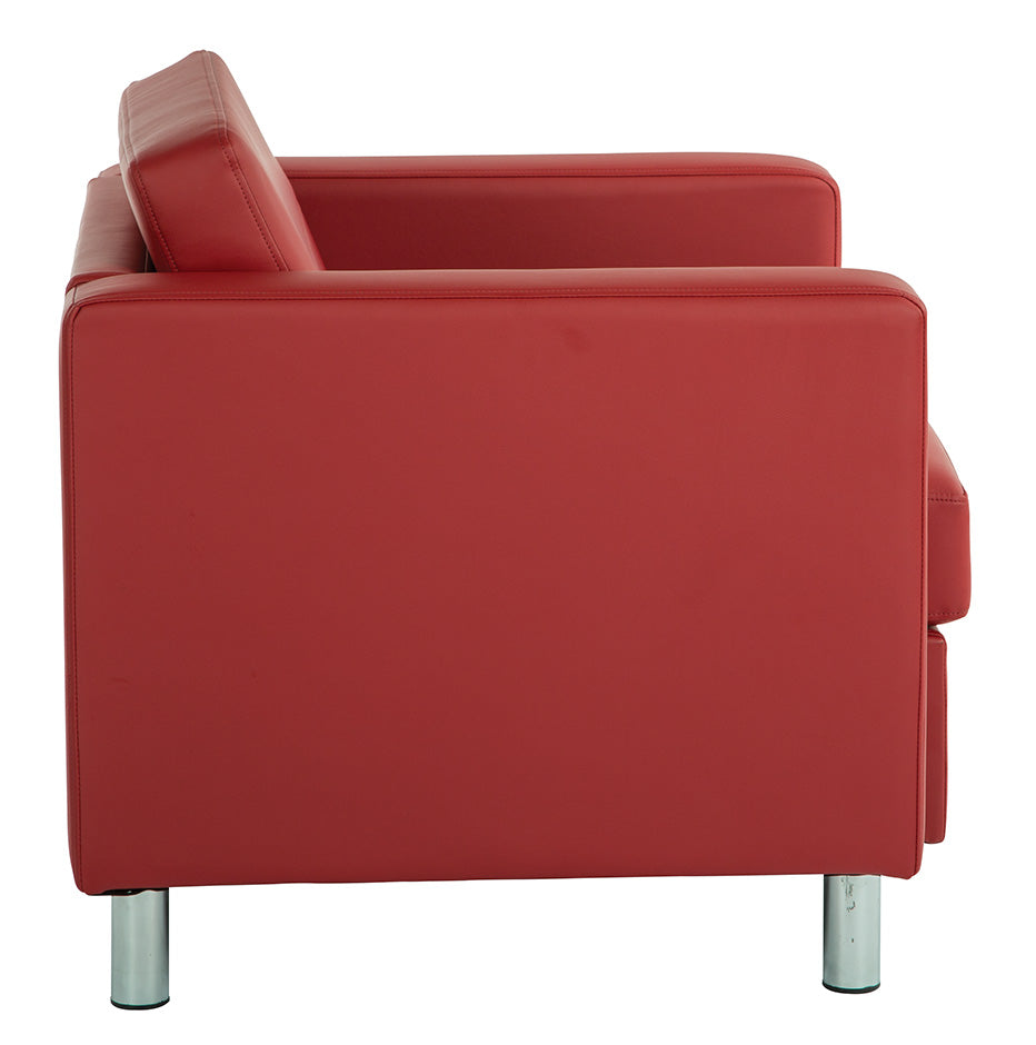 Fauteuil carré rouge - Série Pacific