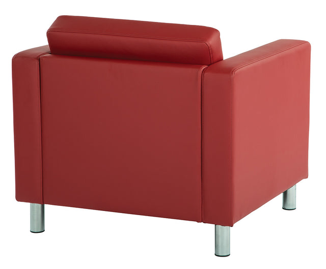 Fauteuil carré rouge - Série Pacific