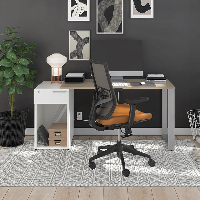 Petit bureau droit avec rangement Concept C.A.