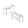 Bureau de réception droit Collection Quad