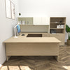 Bureau en U avec étagère et bibliothèque/classeur, Concept 300