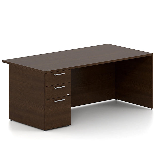 Petit bureau droit avec caisson, Concept 300