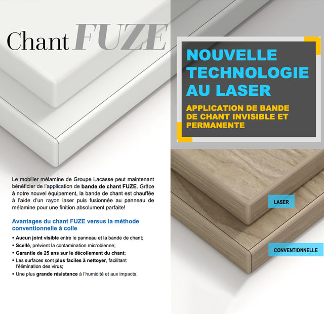 Mobilier de bureau en L avec rangements - Série Quad