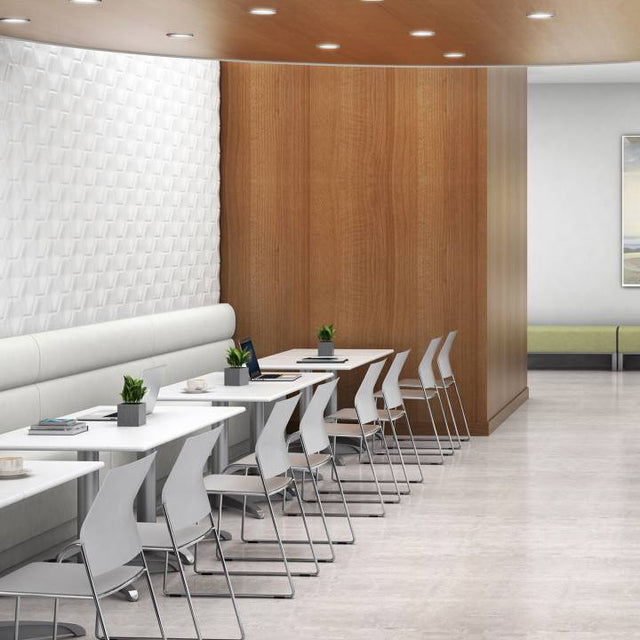 Tabouret comptoir rembourré sans bras - Série Tuck