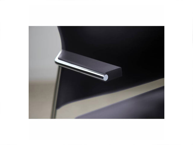 Upholstered armless bar stool - Tuck Series