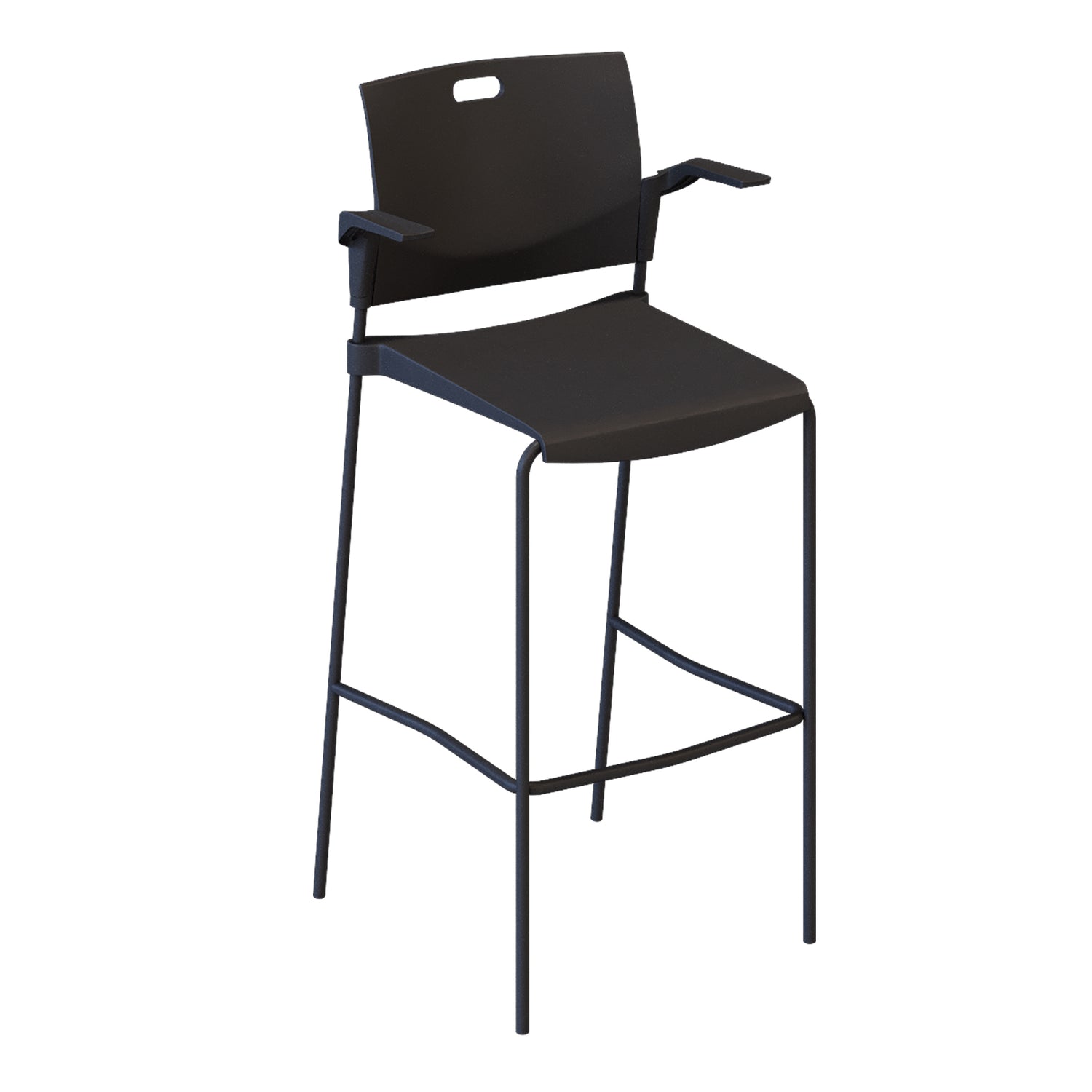 Polypropylene bar height stool - Butterfly Series
