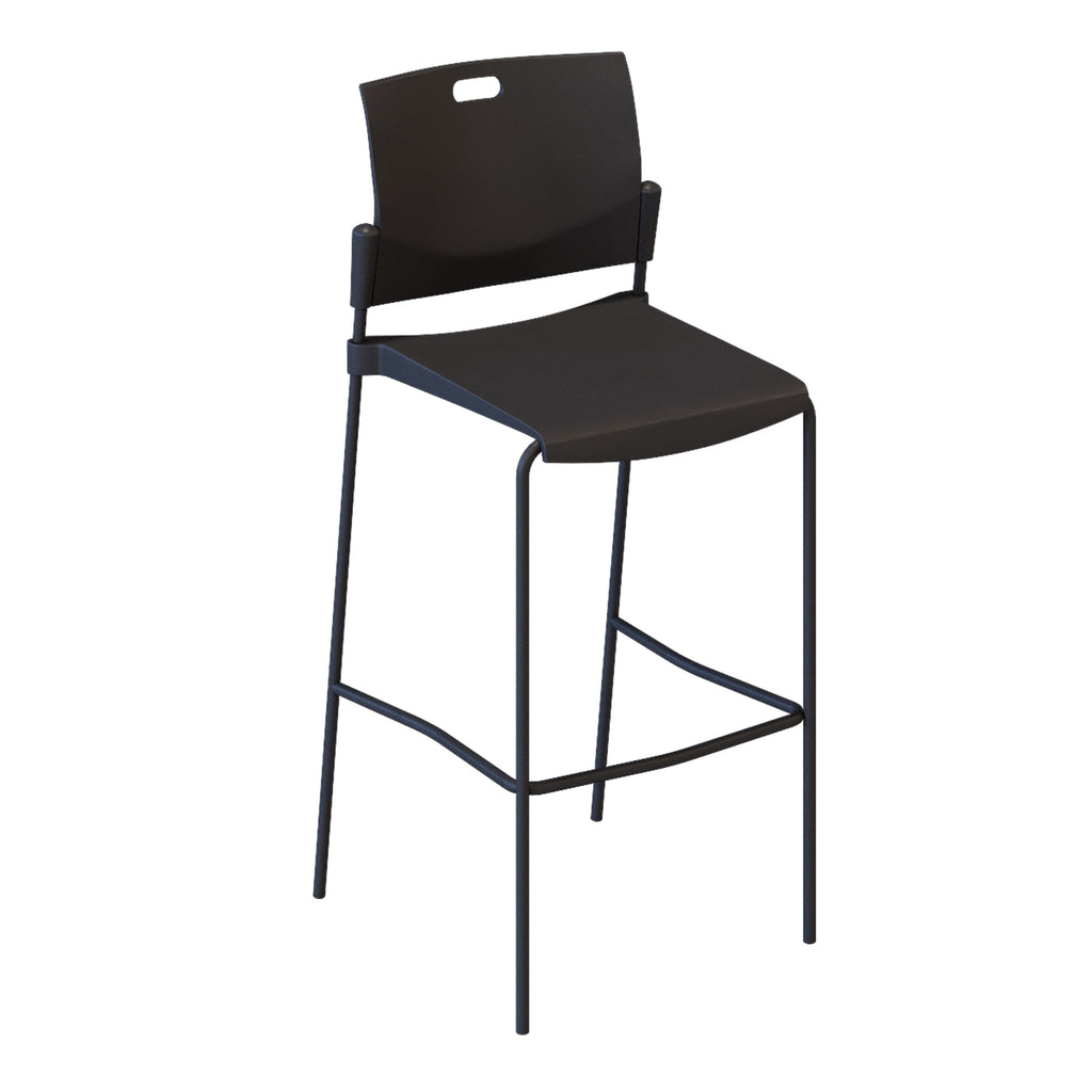 Polypropylene bar height stool - Butterfly Series