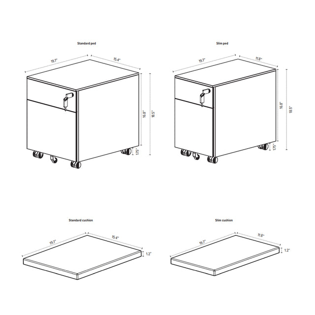 Caisson mobile en métal