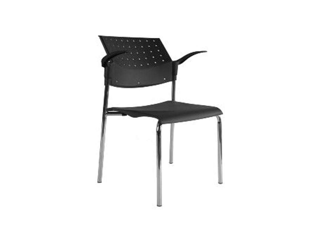 Chaise visiteur avec bras, empilable - Série 5100