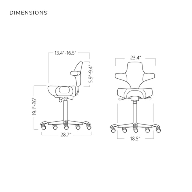 Chaise selle HAG Capisco 8106