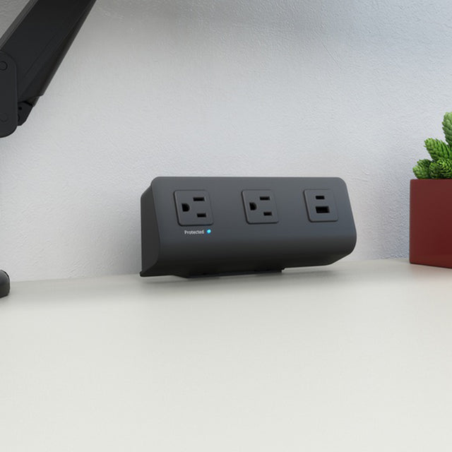 Multiprise de bureau, 2 prises électriques 2 ports USB FlexCarge4C