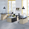 Ensemble de bureau double en U avec rangements ajustable en hauteur - Série Nex