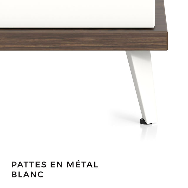 Multimedia unit with bookcases and open space compartments at the ends - Stad Series