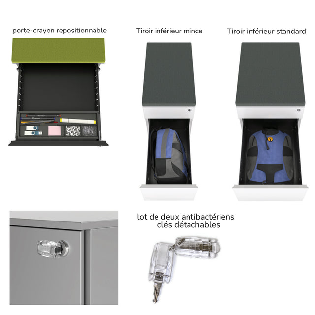 Caisson mobile en métal