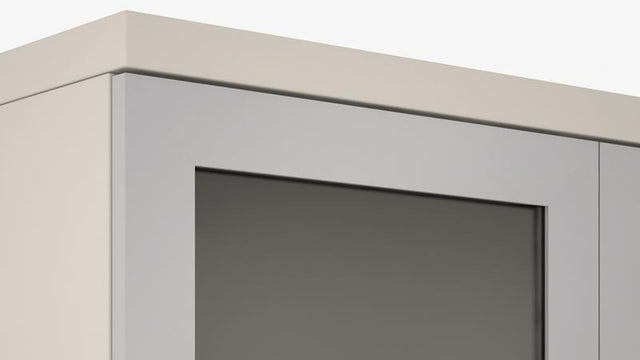 U-shaped desk with freestanding hutch - Morpheo Series