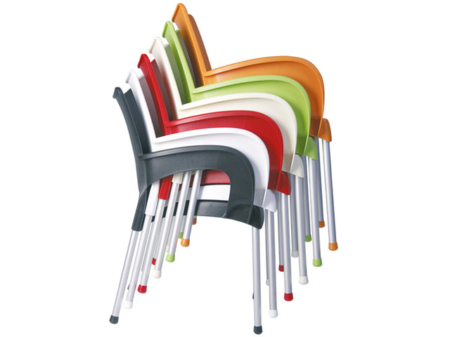 Chaise visiteur avec bras empilable - Série Romeo