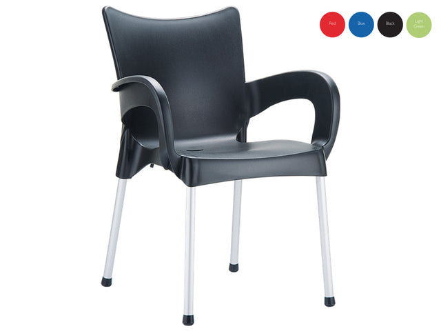 Chaise visiteur avec bras empilable - Série Romeo