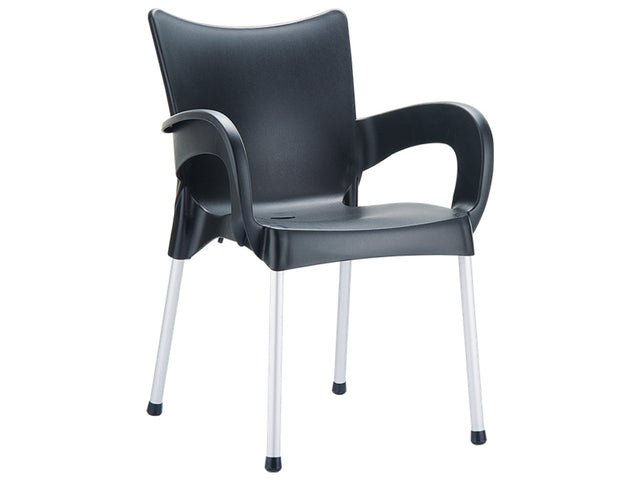 Chaise visiteur avec bras empilable - Série Romeo