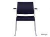 Chaise visiteur sans bras - Série Tuck