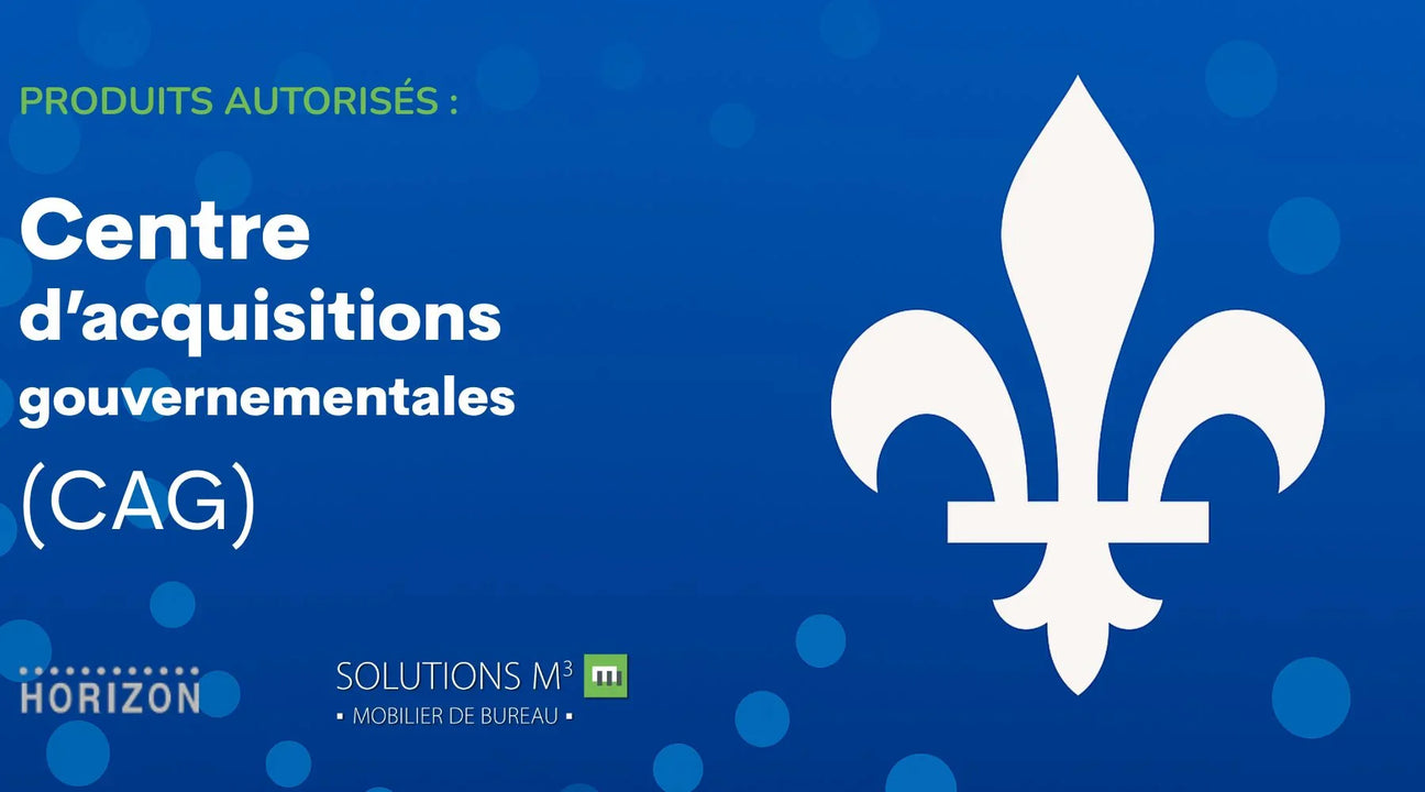 Le Centre d'acquisitions gouvernementales CAG, produits autorisés Horizon, Solutions M3 distributeur officiel.