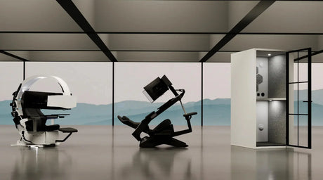 Stations de travail ergonomiques Emperor de MWE Lab, conçues pour la performance et le confort avec position zéro-gravité.