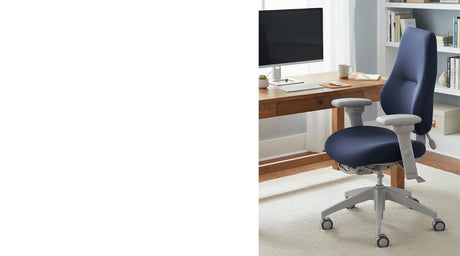 Chaise ergonomique myCentric ergoCentric avec dossier haut. ergoCentric myCentric ergonomic chair with tall-back.