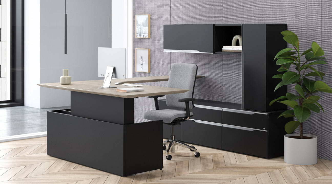 Étagère de bureau pour moniteur – Étagère de bureau à 2 niveaux, étagère de  comptoir multifonction, support de rangement en bois et métal, pour
