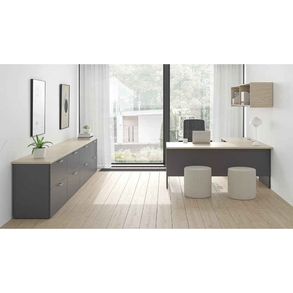 Bureau en L avec rangement, Concept 300