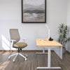 Chaise de bureau blanche avec dossier en maille Youtoo