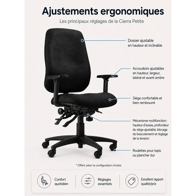 Cierra Petite ergonomic chair
