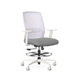 Tabouret blanc Eighty Two, vue en angle - Allseating