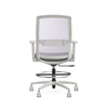 Tabouret blanc Eighty Two, vue de dos - Allseating