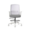 Tabouret blanc Eighty Two, vue de face - Allseating