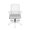 Tabouret blanc Eighty Two, vue en 3D - Allseating