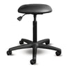 Black Shoptech 095 stool with PC1000 cylinder, padded seat and casters