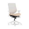 Chaise de bureau blanche avec dossier en maille Youtoo