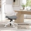 White office chair with mesh back Youtoo