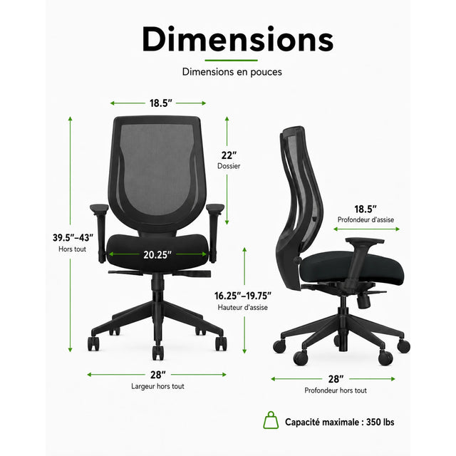 Chaise de bureau Youtoo