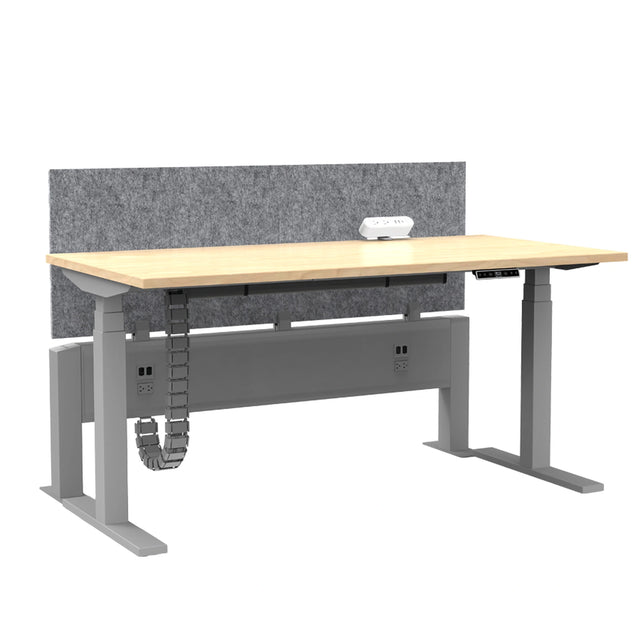 zPower Dock blanc installé au bord d’un bureau, mobilier et accessoires non compris