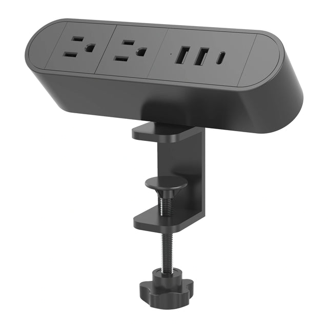 Bloc d’alimentation zPower Dock ergoCentric noir avec deux prises et trois ports USB