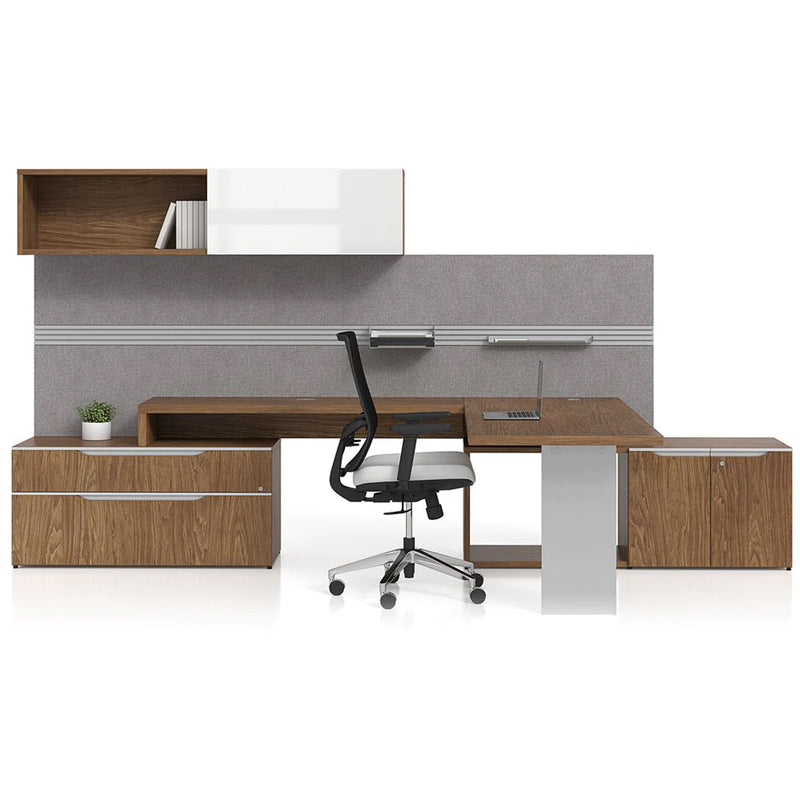 Bureau en L gauche avec rangements - Série Nex