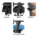 Chaise ergonomique pour personne de taille forte Ecentric MT