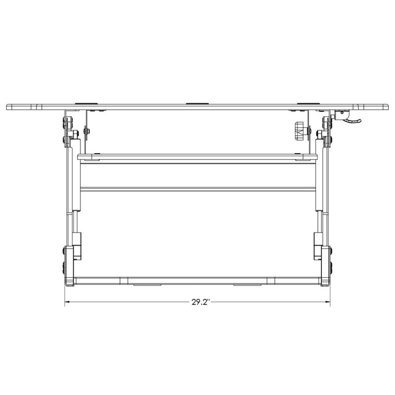 Convertisseur de bureau debout en coin 42"L Goya