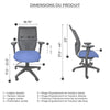 Chaise de bureau ergonomique dossier en maille Cierra