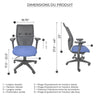 Chaise de bureau ergonomique dossier en maille Supportech