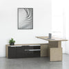 Bureau en L gauche avec rangements et réglage électrique en hauteur - Série Nex