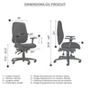 Chaise de bureau ergonomique Cierra