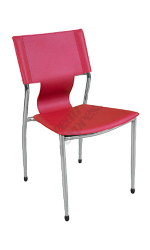 Chaise empilable en cuirette