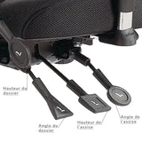 Chaise ergonomique avec appui-tête airCentric2