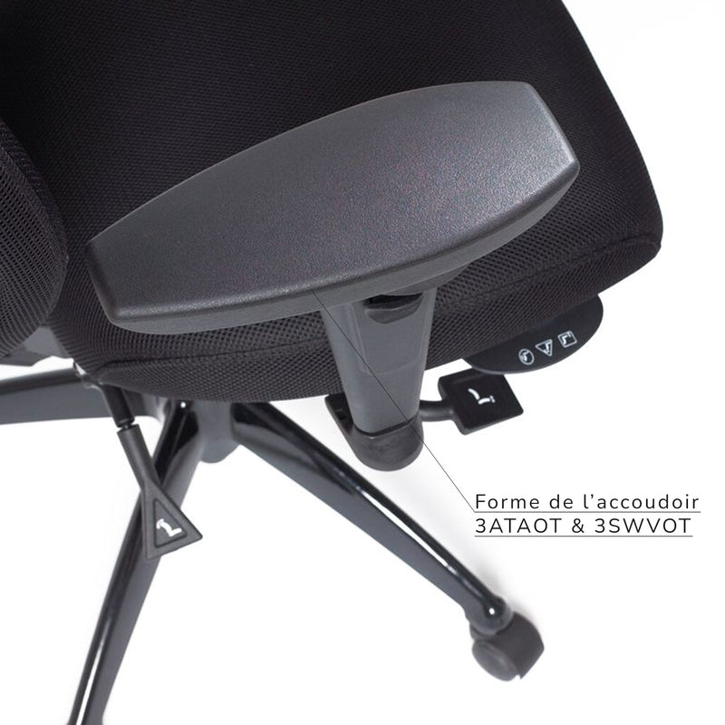 Fauteuil taille forte eCentric Executive